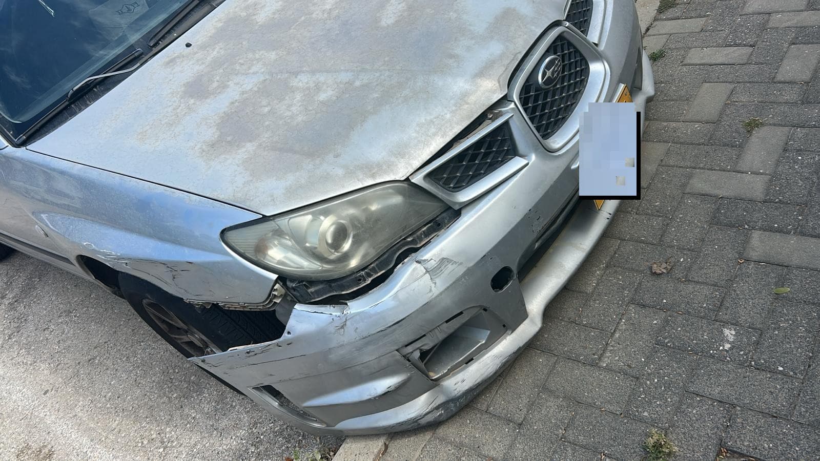 תיקון פגיעה קדמית — צביעה מלאה — לפני